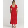 imageANRABESS Women Summer Maxi Dress Short Sleeve Swing Casual Asymmetric Tiered Vacation Long Beach Sundress OutfitsRed