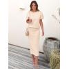 imageANRABESS Womens 2 Piece Outfits Striped Sweater Skirt Sets 2025 Summer Casual Short Sleeve Pullover Tops Travel Midi DressBeige