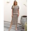 imageANRABESS Womens 2 Piece Outfits Striped Sweater Skirt Sets 2025 Summer Casual Short Sleeve Pullover Tops Travel Midi DressBeige Black