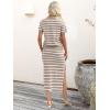 imageANRABESS Womens 2 Piece Outfits Striped Sweater Skirt Sets 2025 Summer Casual Short Sleeve Pullover Tops Travel Midi DressBeige White