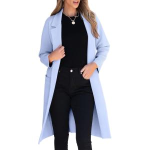 imageANRABESS Women Cardigan Sweater Jackets Open Front Thick Knit Oversized Blazer Coatigan 2025 Fall Winter Long Coats OutwearSky