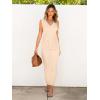 imageANRABESS Womens 2 Piece Outfits Summer Sweater Skirt Sets Casual Sleeveless V Neck Ribbed Vest Knit Tops Midi DressBeige