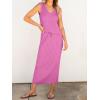imageANRABESS Womens 2 Piece Outfits Summer Sweater Skirt Sets Casual Sleeveless V Neck Ribbed Vest Knit Tops Midi DressHot Pink