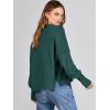 imageANRABESS Womens Oversized Crewneck Cropped Sweaters Long Batwing Sleeve Side Slit Ribbed Knit Pullover Tops 2024 Fall TrendyDark Green