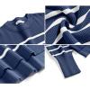 imageANRABESS Womens Oversized Crewneck Cropped Sweaters Long Batwing Sleeve Side Slit Ribbed Knit Pullover Tops 2024 Fall TrendyStripe Blue White