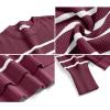 imageANRABESS Womens Oversized Crewneck Cropped Sweaters Long Batwing Sleeve Side Slit Ribbed Knit Pullover Tops 2024 Fall TrendyStripe Wine White