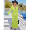 imageANRABESS Womens Swimsuit Swim Crochet Cover Up 2025 Summer Knit Bathing Suit Sexy Swimwears Vacation Bodycon Beach DressGreen