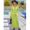 imageANRABESS Womens Swimsuit Swim Crochet Cover Up 2025 Summer Knit Bathing Suit Sexy Swimwears Vacation Bodycon Beach DressGreen