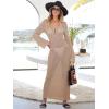 imageANRABESS Womens Swimsuit Swim Crochet Cover Up 2025 Summer Knit Bathing Suit Sexy Swimwears Vacation Bodycon Beach DressKhaki