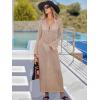 imageANRABESS Womens Swimsuit Swim Crochet Cover Up 2025 Summer Knit Bathing Suit Sexy Swimwears Vacation Bodycon Beach DressKhaki