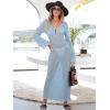 imageANRABESS Womens Swimsuit Swim Crochet Cover Up 2025 Summer Knit Bathing Suit Sexy Swimwears Vacation Bodycon Beach DressLight Blue