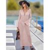 imageANRABESS Womens Swimsuit Swim Crochet Cover Up 2025 Summer Knit Bathing Suit Sexy Swimwears Vacation Bodycon Beach DressLight Pink