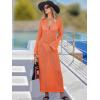 imageANRABESS Womens Swimsuit Swim Crochet Cover Up 2025 Summer Knit Bathing Suit Sexy Swimwears Vacation Bodycon Beach DressOrange