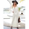 imageANRABESS Womens Swimsuit Swim Crochet Cover Up 2025 Summer Knit Bathing Suit Sexy Swimwears Vacation Bodycon Beach DressWhite