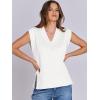 imageANRABESS Womens V Neck Sweater Vest Oversized Sleeveless Tops Casual Ribbed Knit Loose 2025 Summer Tank Top Outfits ClothesWhite