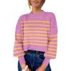 Stripe Purple Yellow