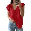 imageANRABESS Womens V Neck Sweater Vest Oversized Sleeveless Tops Casual Ribbed Knit Loose 2025 Summer Tank Top Outfits ClothesRed