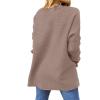 imageANRABESS Women 2024 Casual Oversized Long Batwing Sleeve Crewneck Spilt High Low Knit Tunic Pullover Sweater Trendy OutfitsAlmond