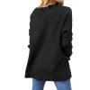 imageANRABESS Women 2024 Casual Oversized Long Batwing Sleeve Crewneck Spilt High Low Knit Tunic Pullover Sweater Trendy OutfitsBlack
