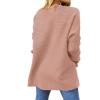 imageANRABESS Women 2024 Casual Oversized Long Batwing Sleeve Crewneck Spilt High Low Knit Tunic Pullover Sweater Trendy OutfitsPink