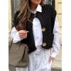 imageANRABESS Women Chunky Knit Sweater Vest Button Down Casual Sleeveless Cardigan with Pockets Spring Trendy Outfits 2025Black