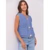imageANRABESS Women Chunky Knit Sweater Vest Button Down Casual Sleeveless Cardigan with Pockets Spring Trendy Outfits 2025Light Blue