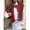 imageANRABESS Women Chunky Knit Sweater Vest Button Down Casual Sleeveless Cardigan with Pockets Spring Trendy Outfits 2025Rust