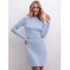 imageANRABESS Women Long Sleeve Casual Buttons Knit Bodycon Short Sweater Dress 2025 FallLight Blue