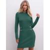 imageANRABESS Women Long Sleeve Casual Buttons Knit Bodycon Short Sweater Dress 2025 FallOpal Green