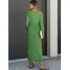 imageANRABESS Womens 2 Piece Outfits Sweater Skirt Sets Casual Long Sleeve V Neck Ribbed Knit Tops Midi Dress 2024 Fall FashionGreen