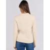 imageANRABESS Womens Cable Knit Sweaters Long Sleeve V Neck Sweater Tops Casual Pullover Polo Shirts 2024 Fall Fashion OutfitsBeige