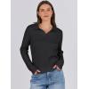 imageANRABESS Womens Cable Knit Sweaters Long Sleeve V Neck Sweater Tops Casual Pullover Polo Shirts 2024 Fall Fashion OutfitsBlack