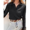 imageANRABESS Womens Cable Knit Sweaters Long Sleeve V Neck Sweater Tops Casual Pullover Polo Shirts 2024 Fall Fashion OutfitsBlack