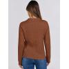 imageANRABESS Womens Cable Knit Sweaters Long Sleeve V Neck Sweater Tops Casual Pullover Polo Shirts 2024 Fall Fashion OutfitsBrown