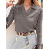imageANRABESS Womens Cable Knit Sweaters Long Sleeve V Neck Sweater Tops Casual Pullover Polo Shirts 2024 Fall Fashion OutfitsGrey Coffee