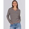 imageANRABESS Womens Cable Knit Sweaters Long Sleeve V Neck Sweater Tops Casual Pullover Polo Shirts 2024 Fall Fashion OutfitsGrey Coffee