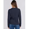 imageANRABESS Womens Cable Knit Sweaters Long Sleeve V Neck Sweater Tops Casual Pullover Polo Shirts 2024 Fall Fashion OutfitsNavy Blue
