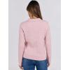 imageANRABESS Womens Cable Knit Sweaters Long Sleeve V Neck Sweater Tops Casual Pullover Polo Shirts 2024 Fall Fashion OutfitsPink
