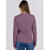 imageANRABESS Womens Cable Knit Sweaters Long Sleeve V Neck Sweater Tops Casual Pullover Polo Shirts 2024 Fall Fashion OutfitsPurple