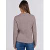 imageANRABESS Womens Cable Knit Sweaters Long Sleeve V Neck Sweater Tops Casual Pullover Polo Shirts 2024 Fall Fashion OutfitsPurple Taupe