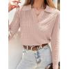 imageANRABESS Womens Cable Knit Sweaters Long Sleeve V Neck Sweater Tops Casual Pullover Polo Shirts 2024 Fall Fashion OutfitsTaffy