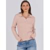 imageANRABESS Womens Cable Knit Sweaters Long Sleeve V Neck Sweater Tops Casual Pullover Polo Shirts 2024 Fall Fashion OutfitsTaffy
