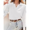 imageANRABESS Womens Cable Knit Sweaters Long Sleeve V Neck Sweater Tops Casual Pullover Polo Shirts 2024 Fall Fashion OutfitsWhite