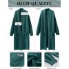 imageANRABESS Womens Long Cardigan Sweater Open Front Long Sleeve Slouchy Oversized Coat 2024 Winter Chunky Knit Waffle CoatiganGreen