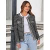 imageANRABESS Womens Striped Cardigan Sweaters Casual Long Sleeve Open Front Button Down Knit Cropped Jackets Fall Coat OuterwearStripe Black