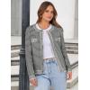 imageANRABESS Womens Striped Cardigan Sweaters Casual Long Sleeve Open Front Button Down Knit Cropped Jackets Fall Coat OuterwearStripe Grey