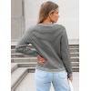 imageANRABESS Womens Striped Cardigan Sweaters Casual Long Sleeve Open Front Button Down Knit Cropped Jackets Fall Coat OuterwearStripe Grey