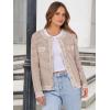 imageANRABESS Womens Striped Cardigan Sweaters Casual Long Sleeve Open Front Button Down Knit Cropped Jackets Fall Coat OuterwearStripe Khaki