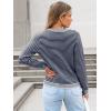 imageANRABESS Womens Striped Cardigan Sweaters Casual Long Sleeve Open Front Button Down Knit Cropped Jackets Fall Coat OuterwearStripe Navy Blue