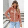 imageANRABESS Womens Striped Cardigan Sweaters Casual Long Sleeve Open Front Button Down Knit Cropped Jackets Fall Coat OuterwearStripe Rust